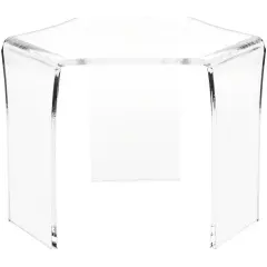 Plymor Clear Acrylic Tri-Leg (6 Sided) Display Riser, 7.75" H x 11" W x 9.5" D