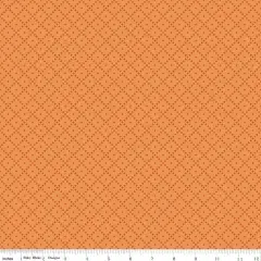 The Awe of Autumn Grid Creamsicle 43"/44" Fabric Per Yard
