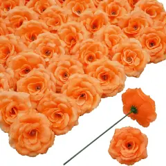 Rose Head Flowers with Stem