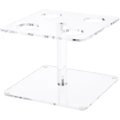Plymor Clear Acrylic Ice Cream Cone Display Holder, 4.5" H x 6.5" W x 6.5" D (Fits 8 Sugar Cones)