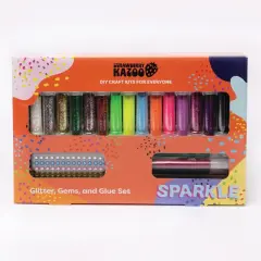 Sparkle Glitter, Glitter Glue, and Gem Sticker Diy Craft Kit