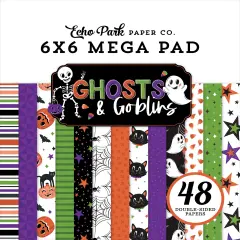 Echo Park Double-Sided Cardmakers Mega Pad 6"X6"-Ghosts And Goblins
