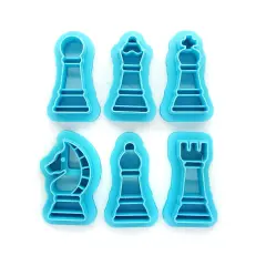 Chess Piece Clay Cutters Set, 6 pc, Adorabilities