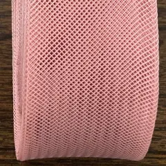 1 Yard Horsehair Braid Trim Stiff Crinoline Webbing for Dresses, Hats & Costumes 100% Nylon 2" Wide Dusty Rose