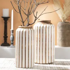 Handcrafted Decorative Wood Vase &ndash; Rustic Accent Vase for Shelf, Table, or Entryway Decor
