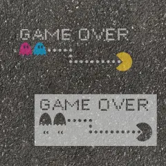 Game Over Parking Space Stencil | High School Senior Parking Spot Stencil | Reusable Stencil | Stencil Ease |