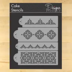 Mexican Tile Cake Stencil Set | C540 by Designer Stencils | Stencils for Royal Icing, Airbrush, Dusting Powder |