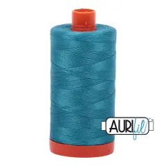 Dark Turquoise (4182) | 50wt Large Spool (1300M / 1422Y) | Aurifil Thread