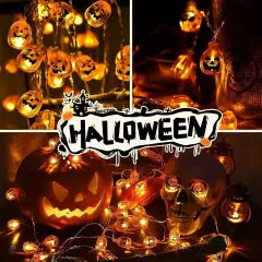 Halloween Pumpkin String Lights - 20 LED