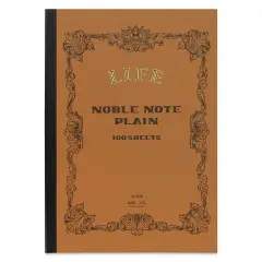 Life Noble Notebook - 8" x 12", A4, Brown, Blank