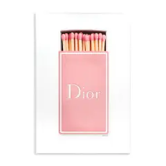 Stupell Industries Pastel Pink Fashion Matchbox Wall Plaque By Amanda Greenwood