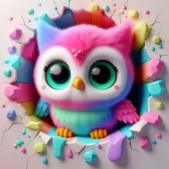 Owl Diamond Art Kits for Adults Beginner,13.7x13.7inch