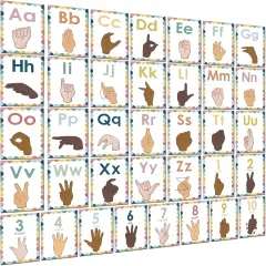 Sign Language Bulletin Board Letters