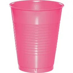 240 pc Bulk Candy Pink 16 oz Plastic Cups