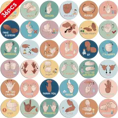 36 Classroom Hand Signal Decor