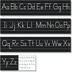 Teacher Resources Black Traditional Manuscript Alphabet Line
