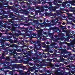 Miyuki Round Seed Beads Size 6/0 20g Amethyst Lined Crystal AB