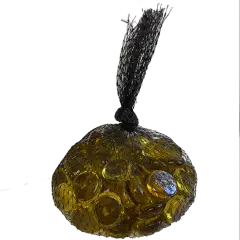 Amber Glass Nuggets - 12oz Bag - Flat Glass Gems/Beads - Decorative Glass Stones - Great for Mosaics and Other Glass Projects.