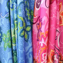 1 Yard Boho Paisley Stretch Fabric. 4-Way Spandex for Dancewear, Swim & Costumes 58/60" Wide