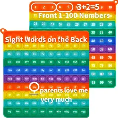 Sight Word A-Z Alphabet 1-100 Numbers Toy