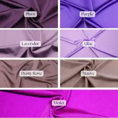 1 Yard Lavender Stretch Fabric Shiny Milliskin Nylon Spandex 4 Way for Costumes 36" x 60" Width