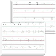 8 Packs Alphabet & Number Whiteboards, Double Sided Dry Erase Board Letters