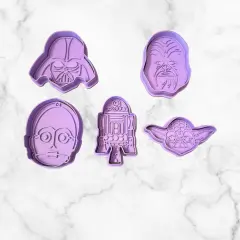 Space Wars Set of 5 Min Cookie Cutter and Stamp