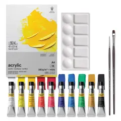 Winsor & Newton Galeria Acrylics - Set of 14, Essential Colors, 12 ml
