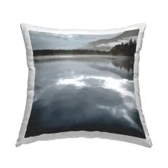 Quiet Mood Seascape Decorative Printed Throw Pillow Design by Carol Robinson, 18 x 7 x 18