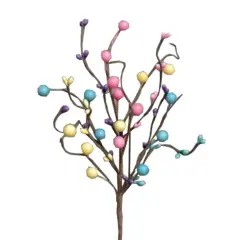 Multi-Color Country Candy Shop Pick with Brown-Wrapped Stem