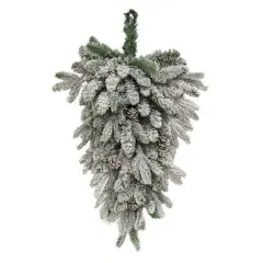 Flocked Vermont Spruce Teardrop