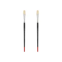 Creative Mark Powercryl Ultimate Acrylic Paint Brushes - Filbert Assorted Sets of 2, Artist Paint Brushes, 3 Diameters of Synthetic Hair Filament, Fine Control of Heavy Acrylics, Water Soluble Oils, and More