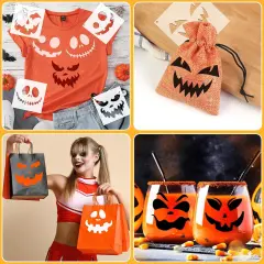 50 Pcs Halloween Pumpkins Carving Stencils(Halloween Style)