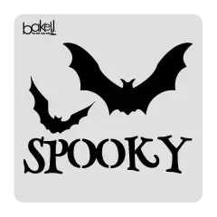 5x5 Spooky Text Stencil