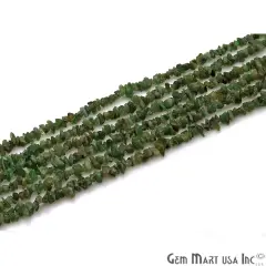 Natural Chip Beads, 34 Inch, Genuine Chip Strands, Drilled Strung Nugget Beads, 3-7mm, Polished, GemMartUSA (70001) Tsavorite