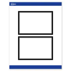 Avery Printable Rectangle Postcards, Double Black Border, 4" x 6", Matte White Rectangle Postcards, Laser/Inkjet, 20ct, Great for Postcards
