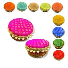 4 Ct Steel Ladoo Box 250 Grams Festival Special Stainless Steel Sweets Gift Box Perfect for Holi Diwali Rakhi Housewarmings Mithaai Desert Box Magenta