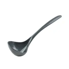 Hutzler 7.5-Inch Long Mini Melamine Ladle, Great for Serving Sauces and Gravies Gray