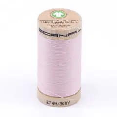300 Yards Eco Friendly Organic Pima Cotton Thread Crystal Pink 30wt