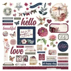 Midnight Garden 12x12 Stickers