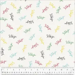 Multi I Like You Wideback cotton Fabric per yard