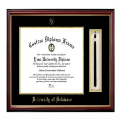 University of Delaware 16w x 12h Tassel Box and Diploma Frame