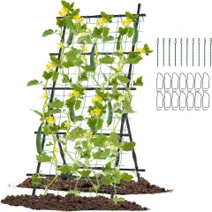 74" Cucumber Plant Support with A-Frame & Net
