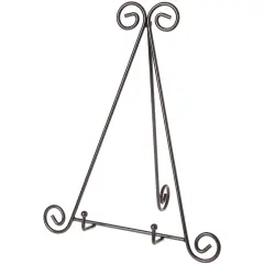 Bard's Black Metal Easel, 15" H x 12" W x 10" D (For 10.5" - 11.5" Plates)