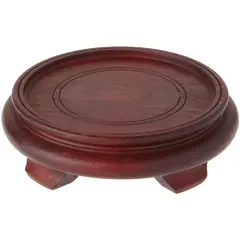 Bard's Dark Wood Decorative Base, 1.875" H x 6.25" W x 6.25" D (5" Display Diameter)