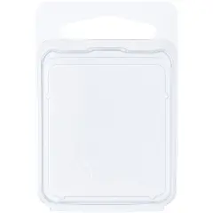 Collecting Warehouse Clear Plastic Clamshell Package / Storage Container, 1.75" H x 1.5625" W x 0.375" D