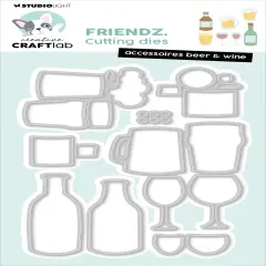 Studio Light Friendz Cutting Die-Nr. 816, Accessories Beer & Wine