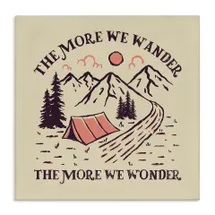 Stupell Industries Wander & Wonder Phrase Canvas Wall Art Design by Ahmed Sameh Hussein