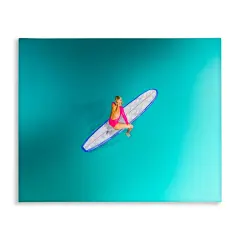 Stupell Industries Sitting on Peaceful Surfboard Canvas Wall Art Design by Amelia Noyes