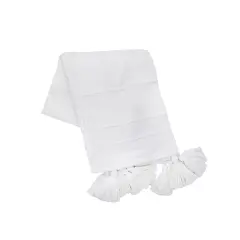 Barton White Throw Blanket